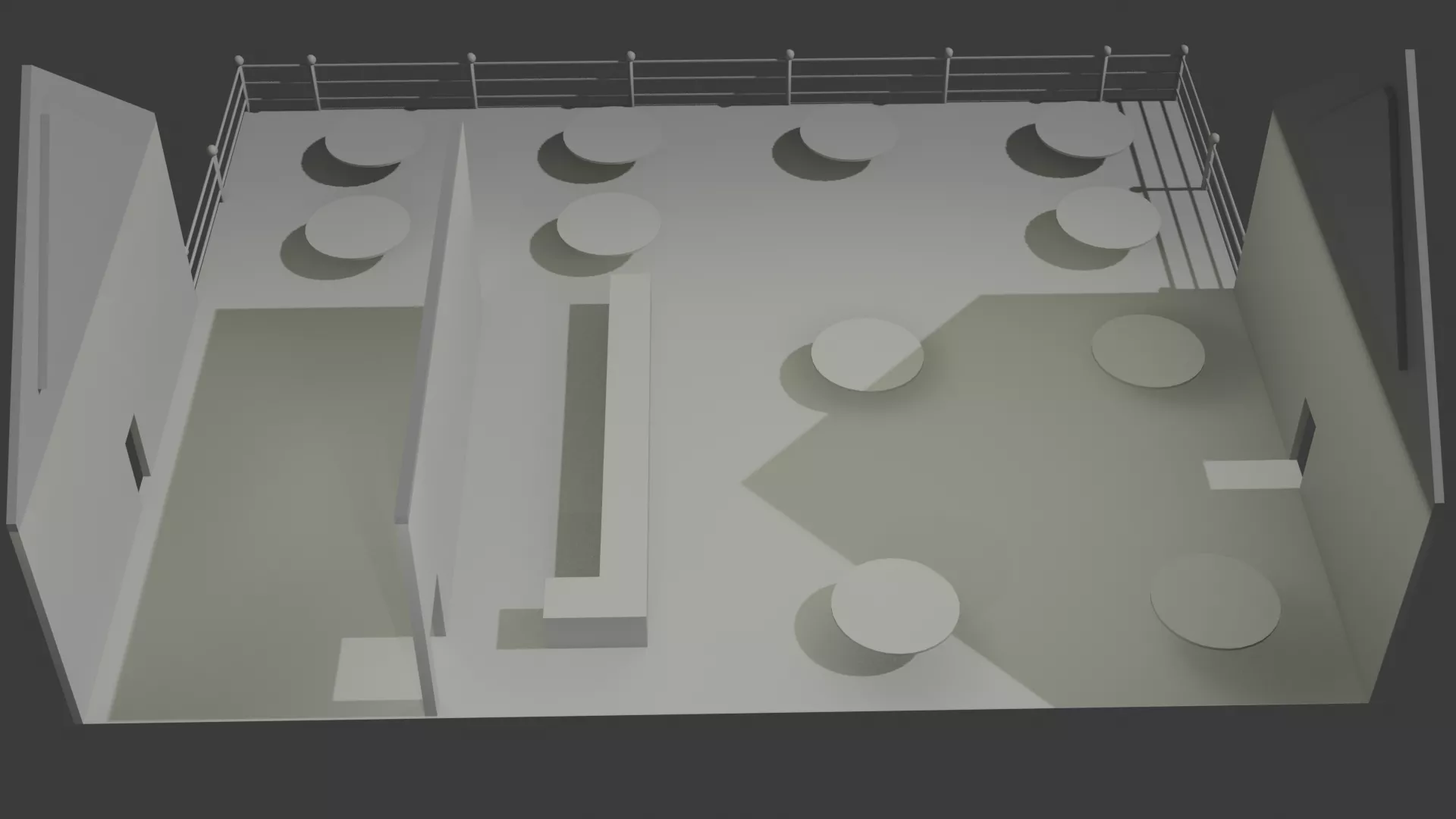 Basic Restaurant Low-poly 3D model