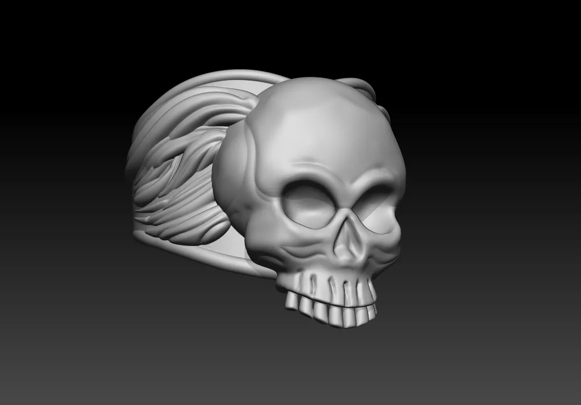 Skull Pendant Printable Gothic Jewelry 3D print model