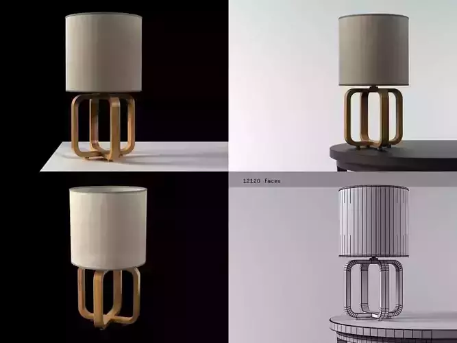 Galileu four different lamps on table