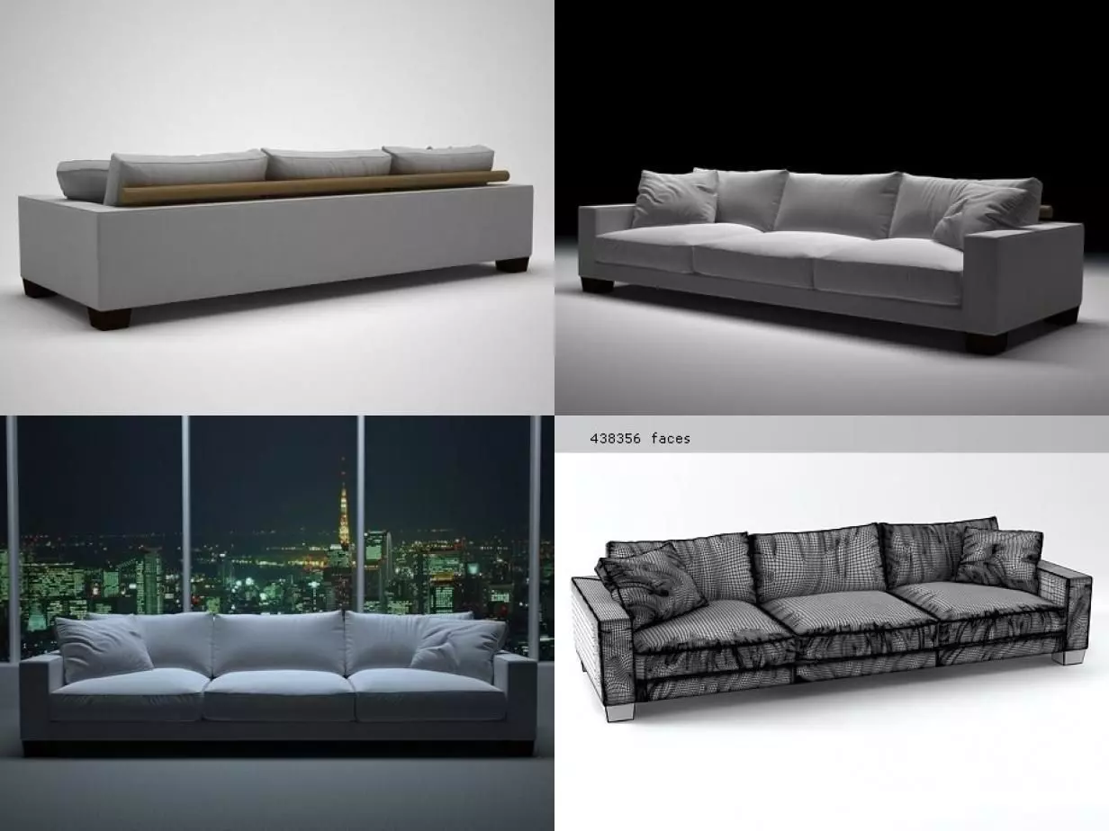 Status sofa 3D model_1