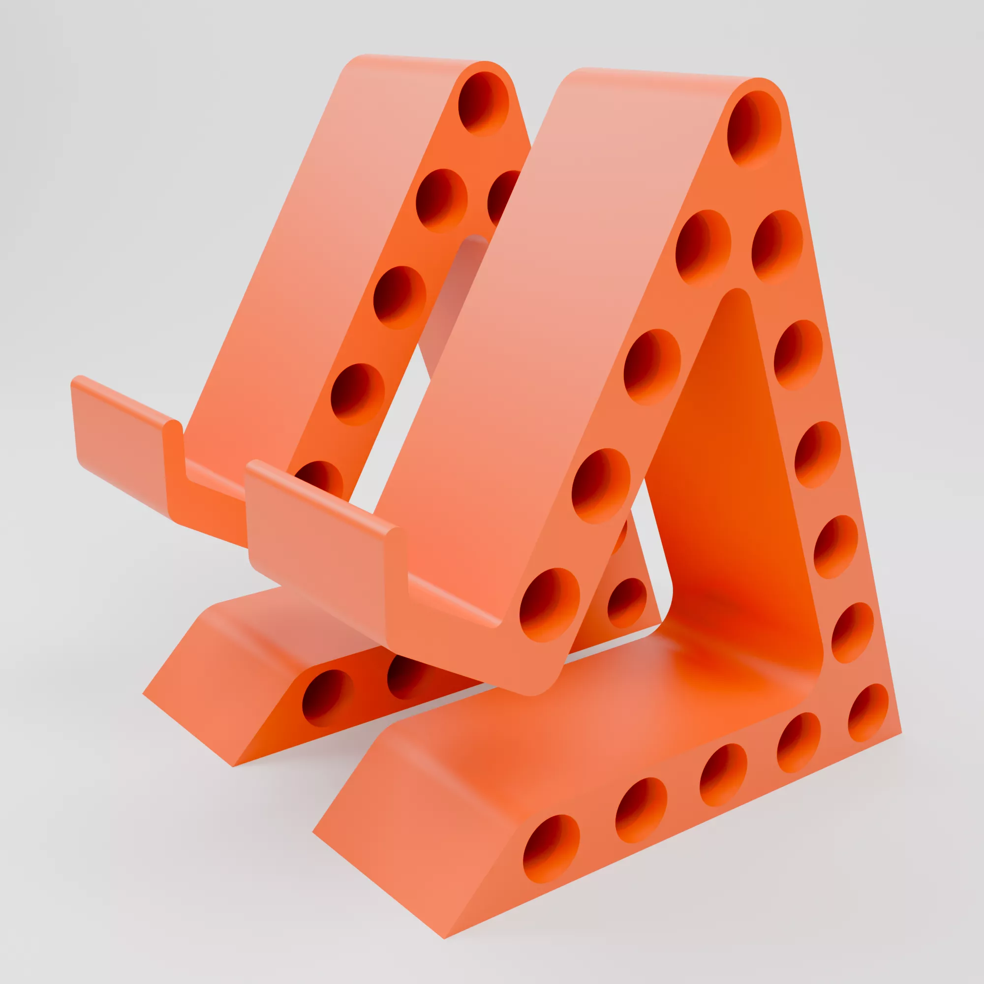 Adjustable Phone Stand with Pen Organizer 3D print model