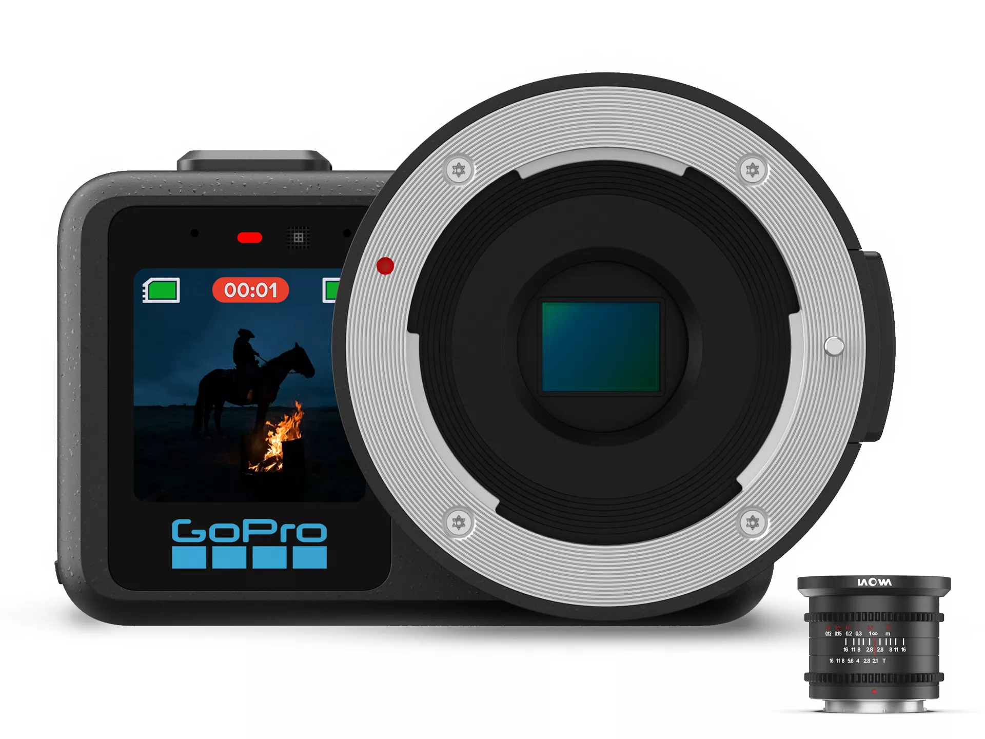 GoPro MISSION 1 PRO ILS with Laowa 6mm T21 Lens 3D model
