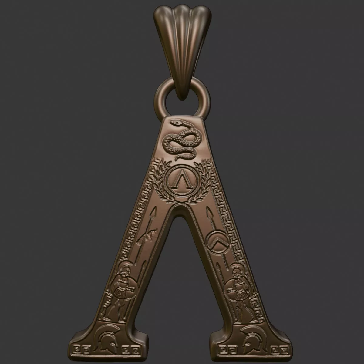 Pendant Spartan Lambda v1 3D print model