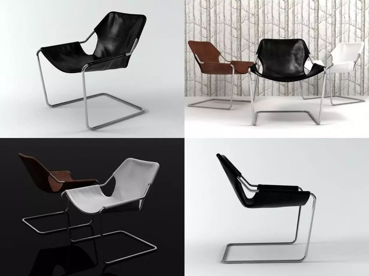 Paulistano armchair 3D model_3