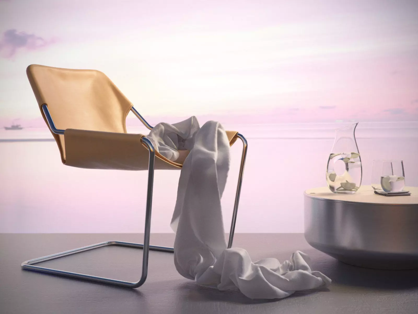 Paulistano armchair 3D model_1