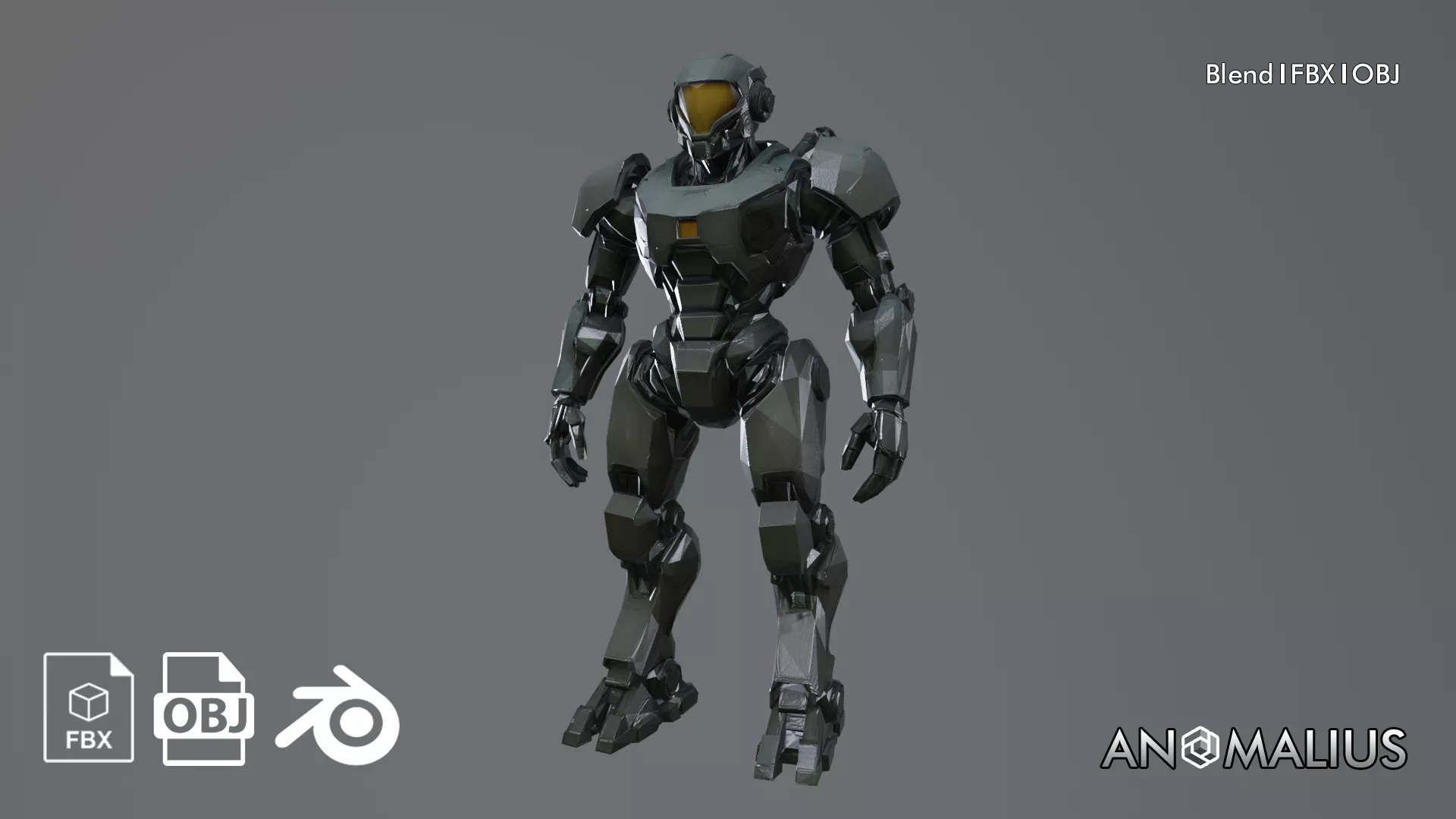 futuristic cyborg Free 3D model