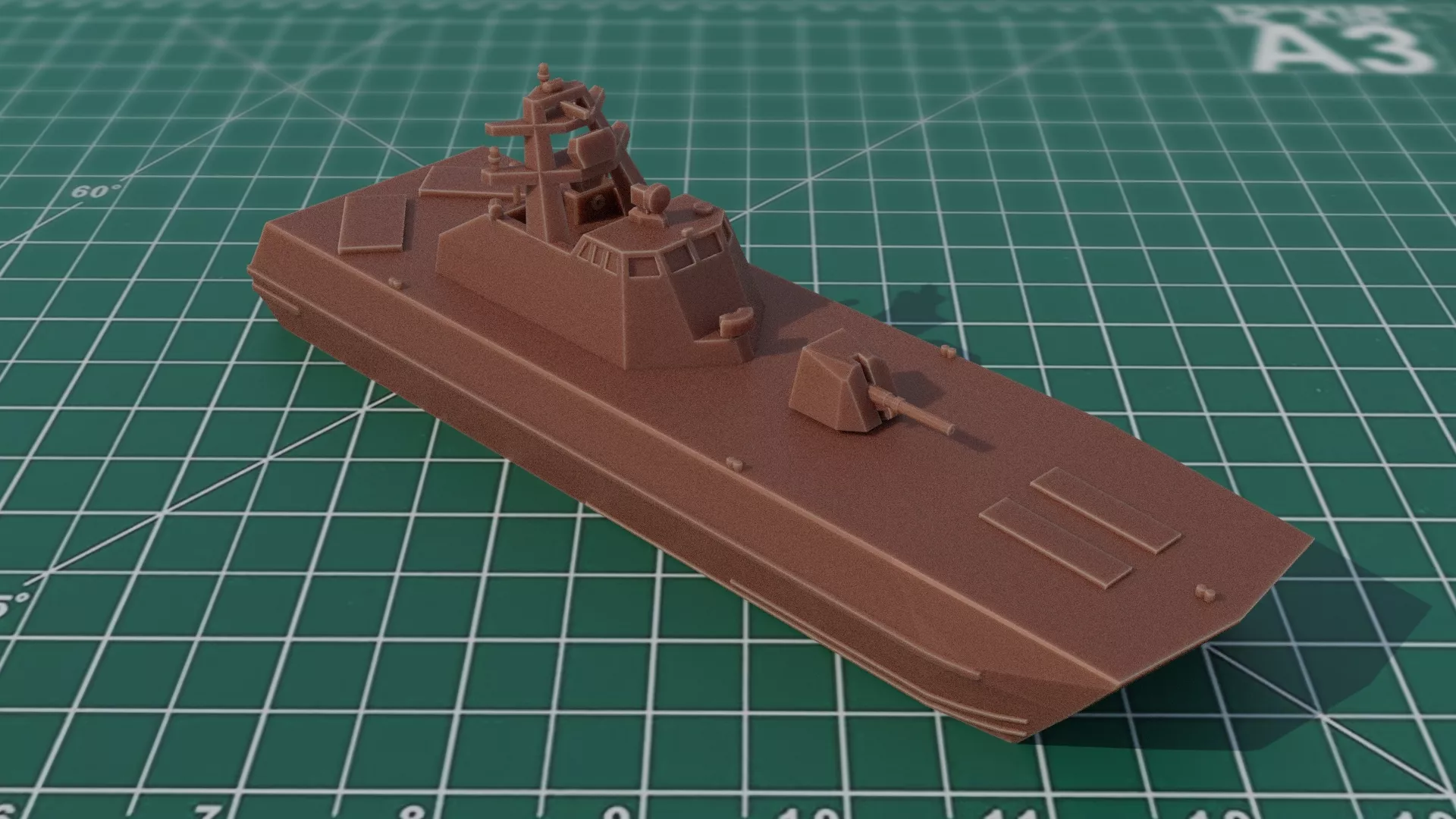 HNoMS Skjold Corvette Warship 3D Print STL Model 3D print model