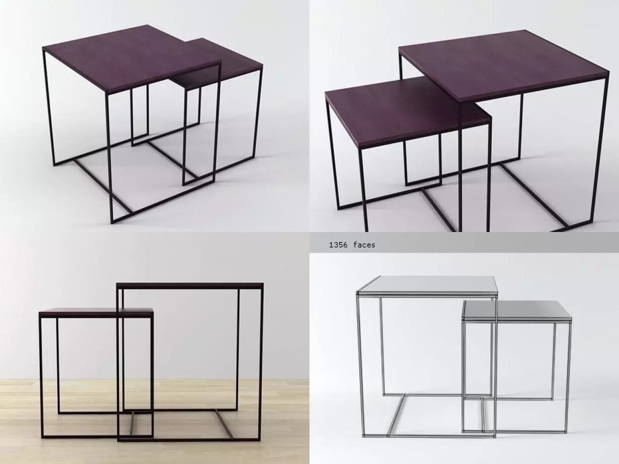 Cube tables 3D model_1