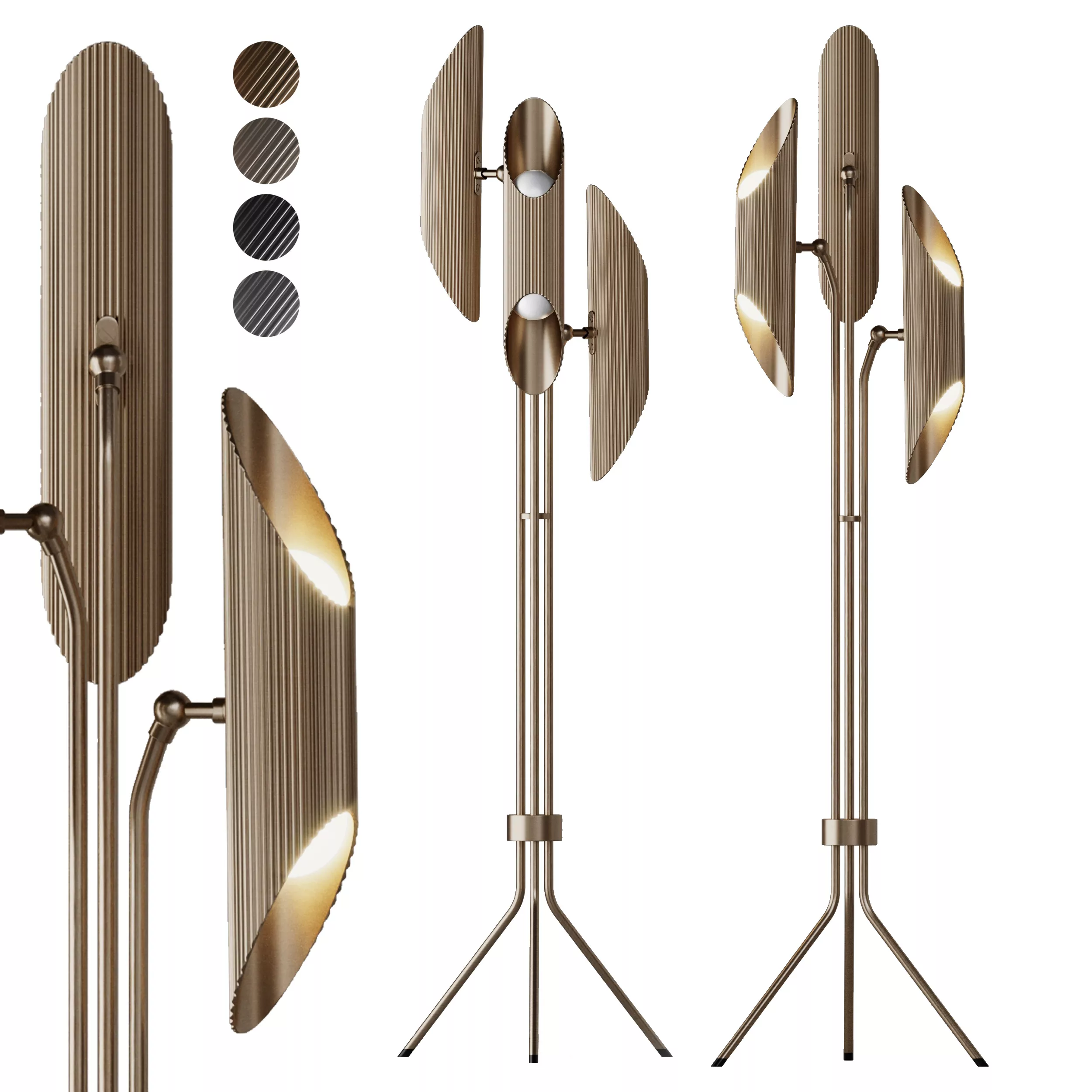 J Adams Co Vector Floor Light Low-poly 3D model