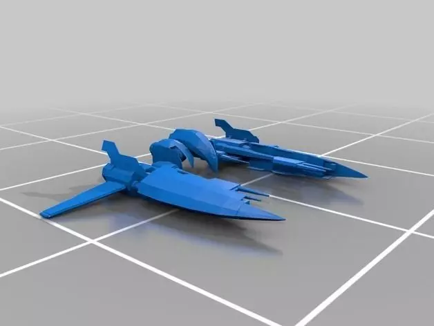 Eve Online - Amarr FighterFighter-Bomber Drones Free 3D print model