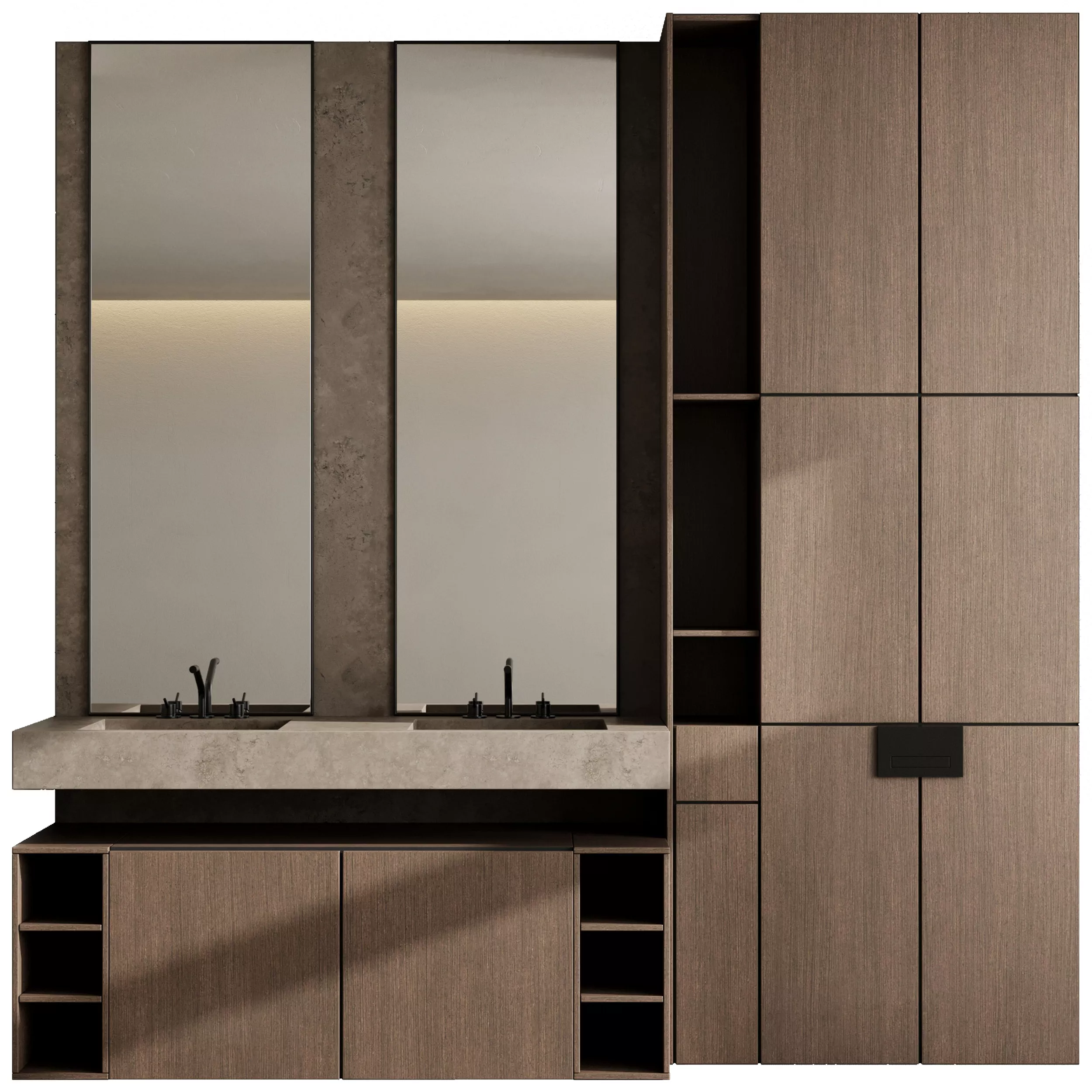 Bathroom furniture by Fauset Bathroom 248 Low-poly 3D model