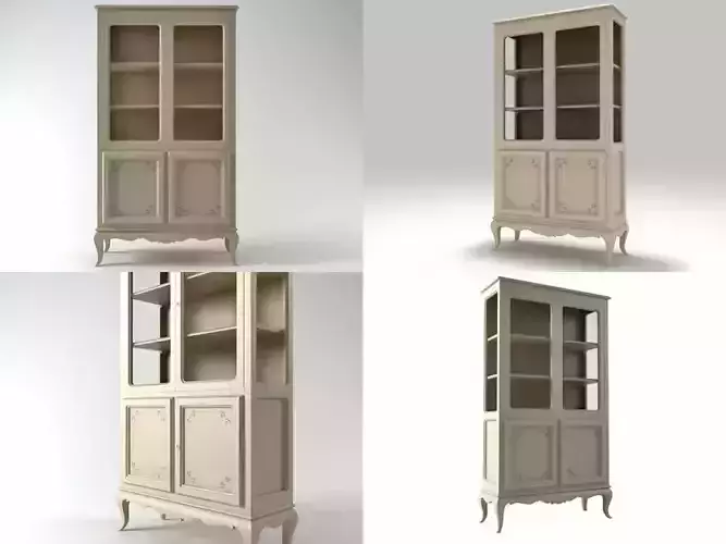 8551 bookcase with doors and drawers 3D model 8551 bookcase with doors and drawers 3D model