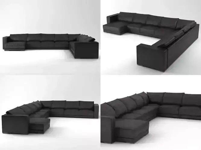 Budapest sofa 01 3D model