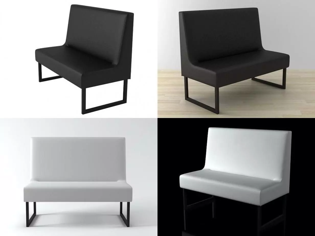 Menu sofa 3D model_1