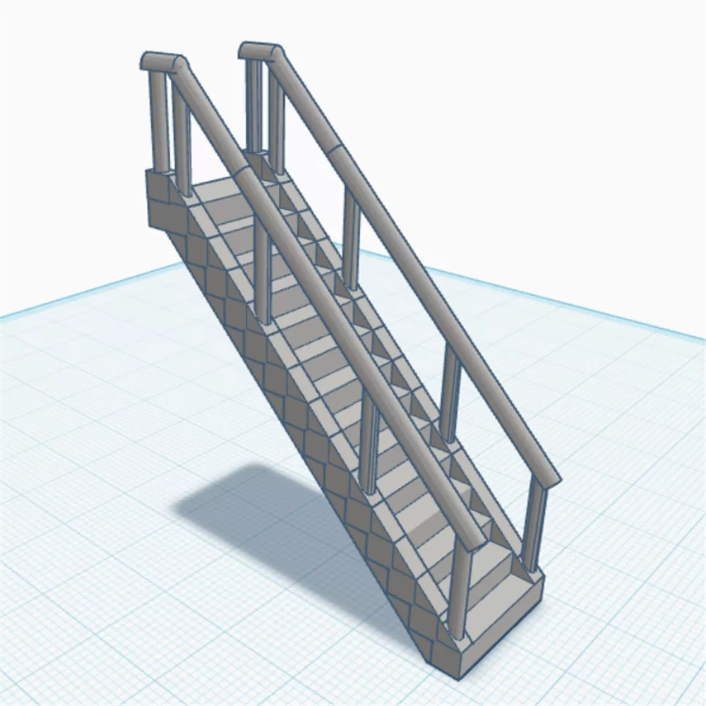 OO Gauge Stairs 3D print model