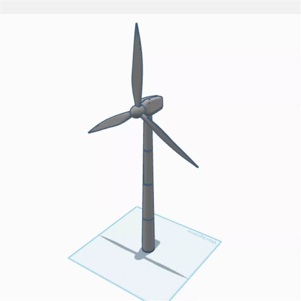 OO Gauge Wind Turbine 3D print model