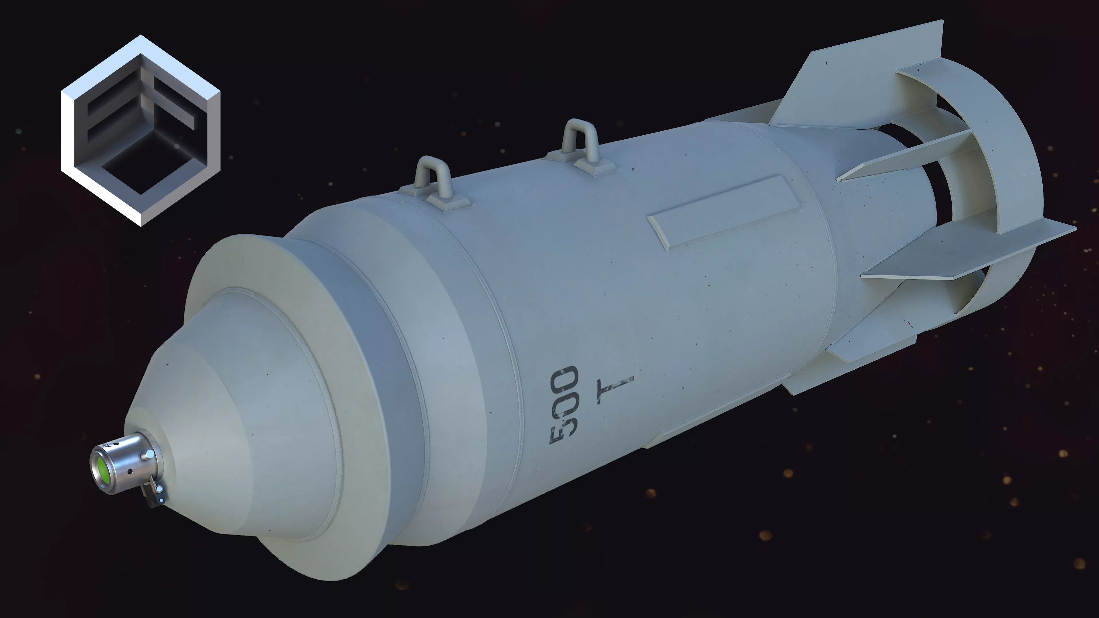 Fab 500 M54 Low-poly 3D model
