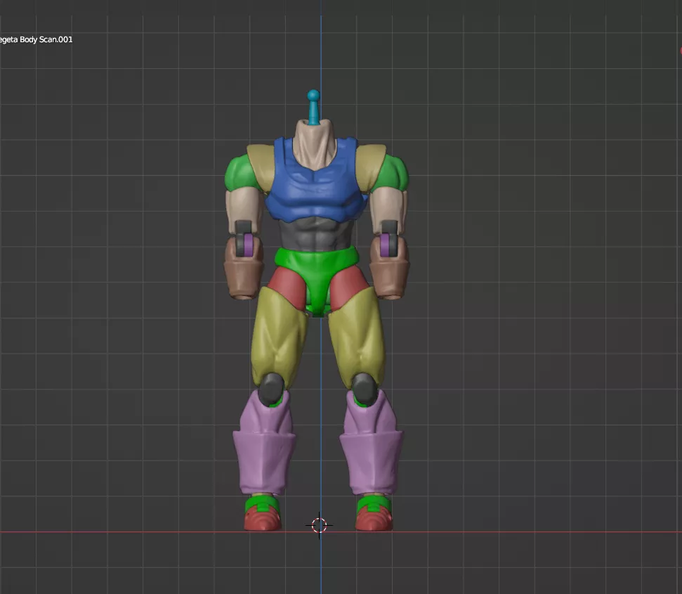 Majin Vegeta Black hole toys 3D print model