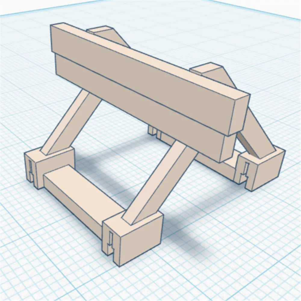OO Gauge Buffer Stop 3D print model
