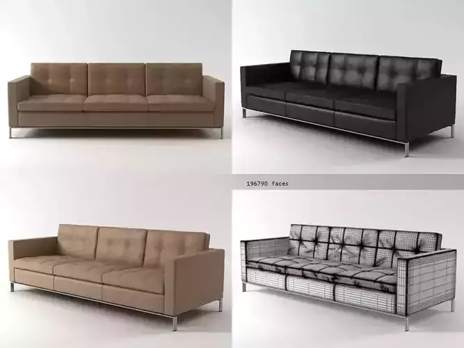 Foster 502-30 sofa 3D model