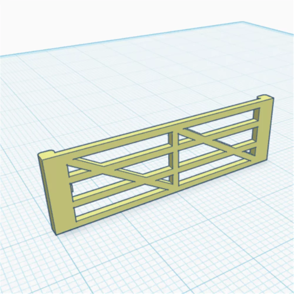 OO Gauge Fence Gate 3D print model