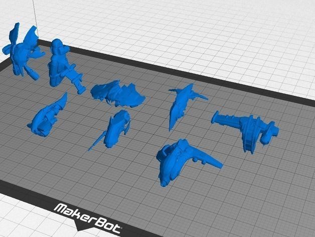 Eve Online - Gallente Frigates Collection Free 3D print model_9