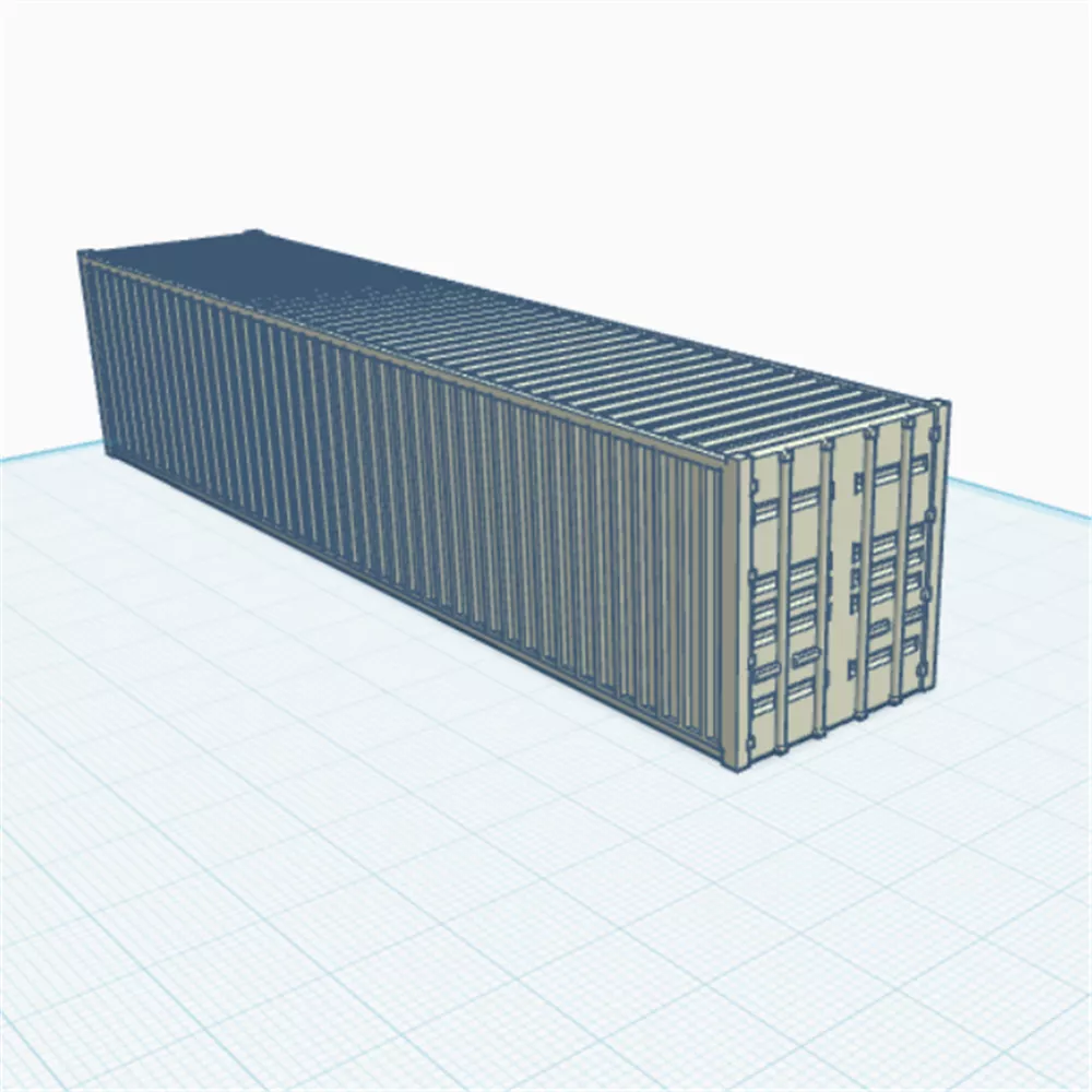OO Gauge Shipping Container 3D print model