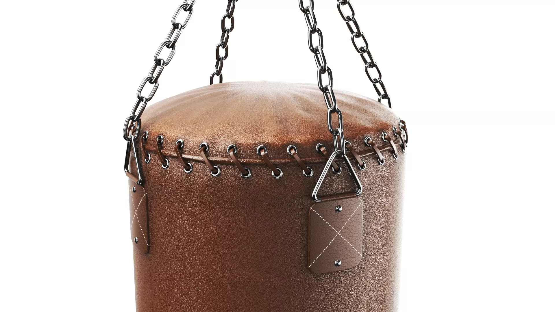 Heavy Punching Bag Brown 3D model