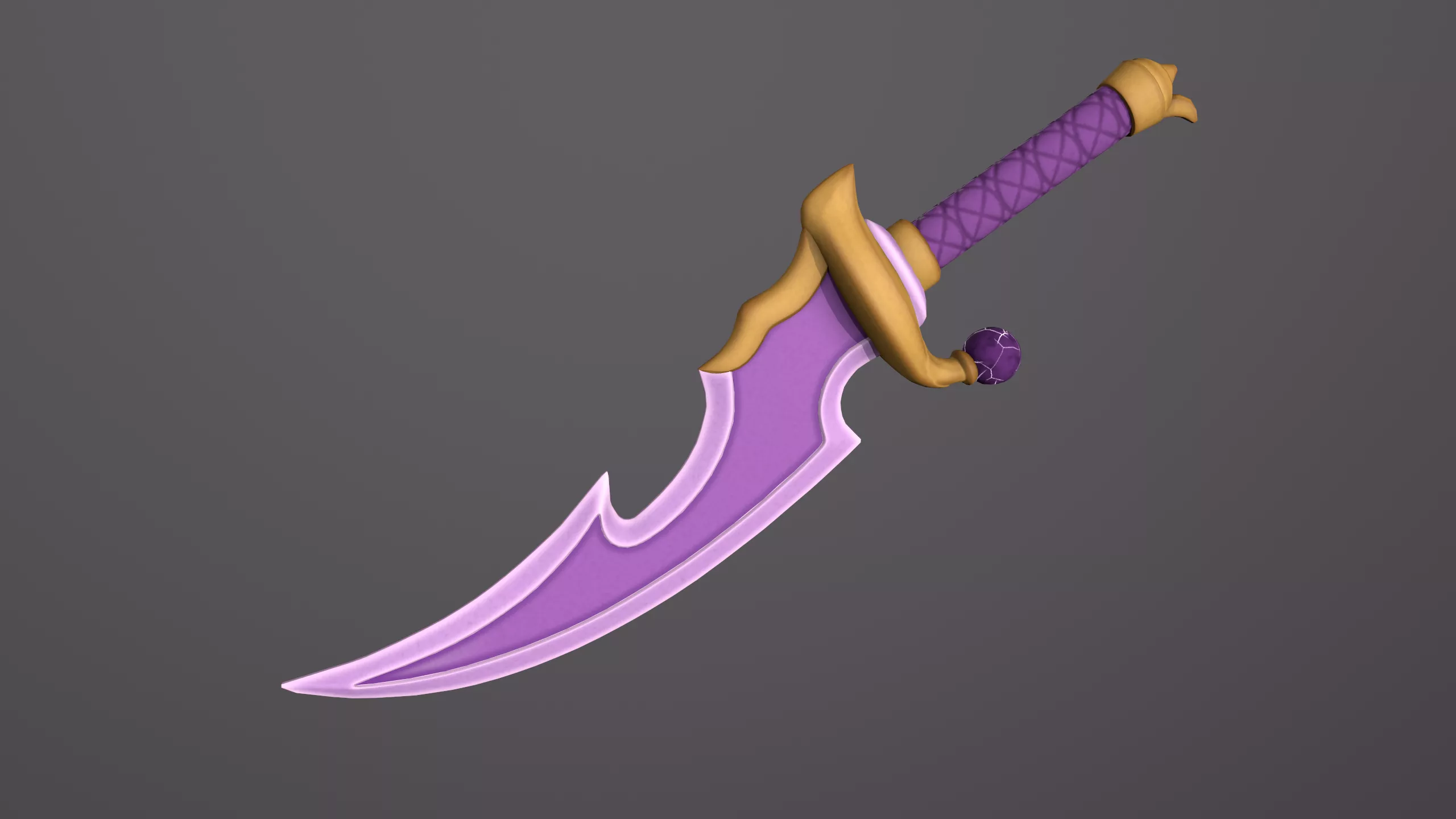 Magical Dagger - Stylized Game-Ready Weapon Low-poly 3D model