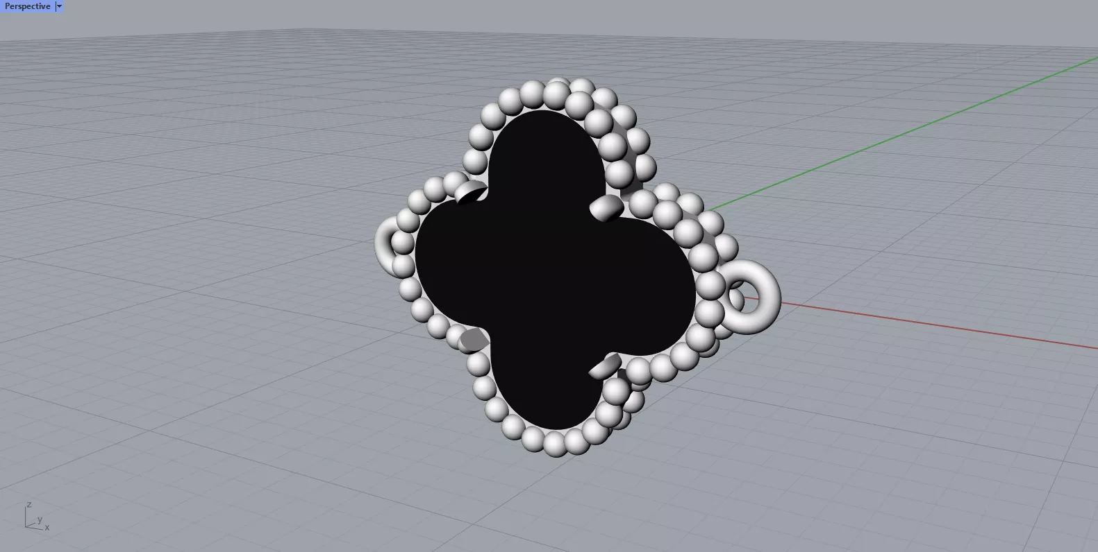 Bracelet Motif Clover 3D print model