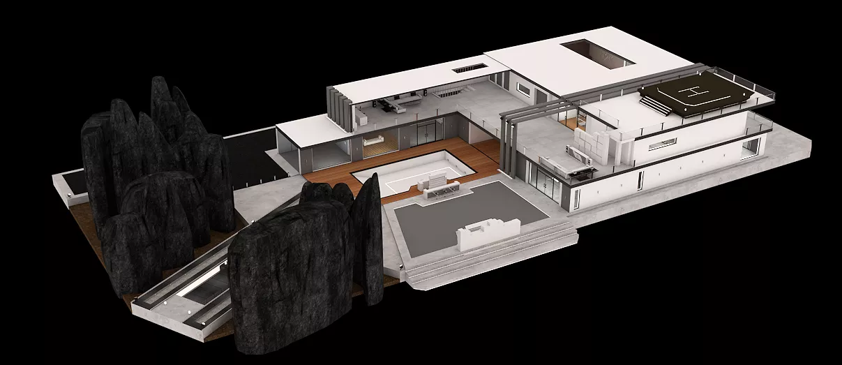 INFINITY HOUSE - FINAL Low-poly 3D model