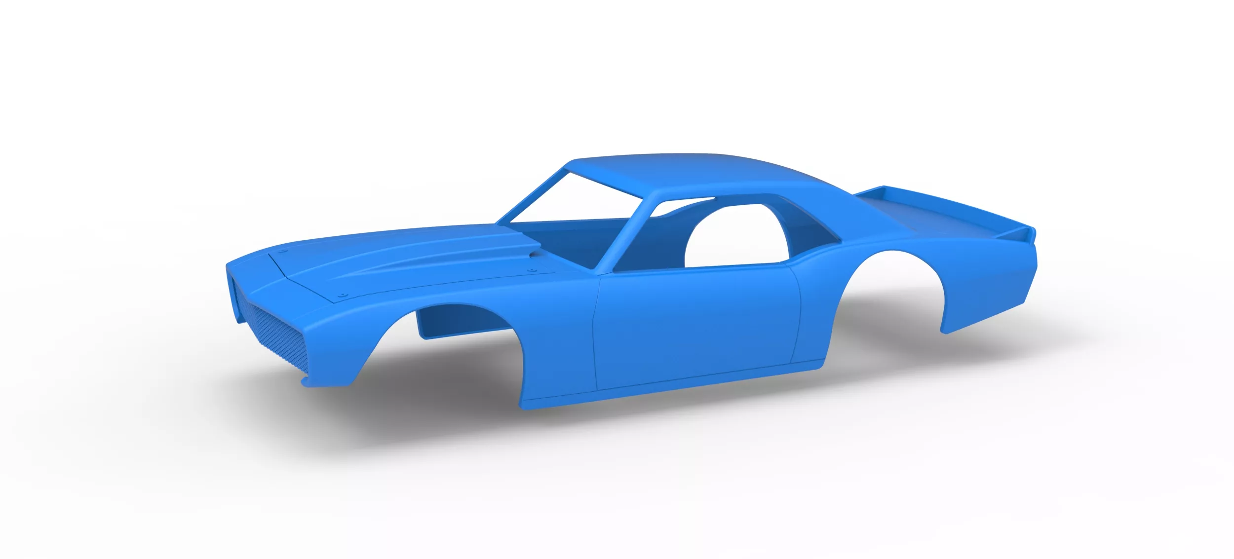 Shell of Vintage Asphalt Modified stock car V10 Scale 1 to 25 3D print model