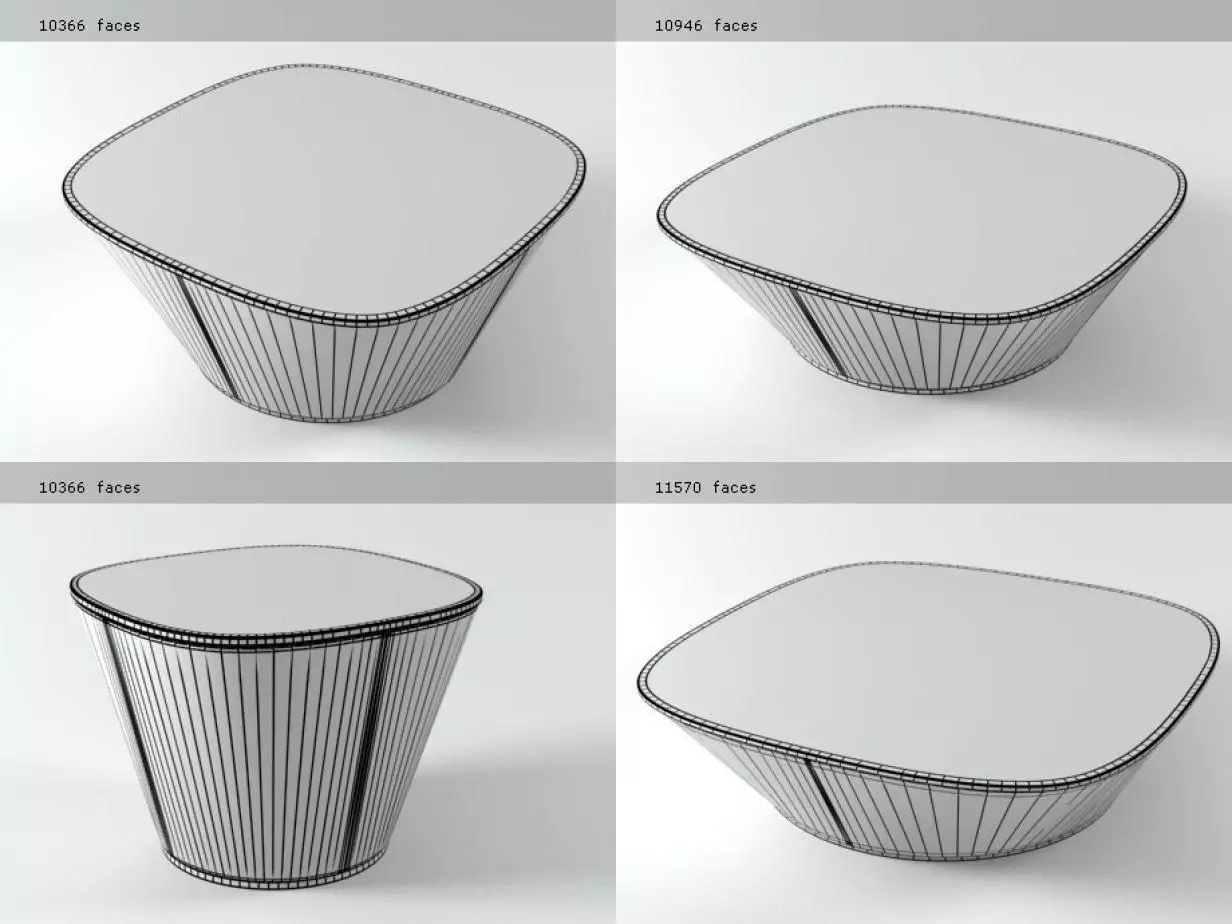 Ameo four different coffee tables 3D model_2