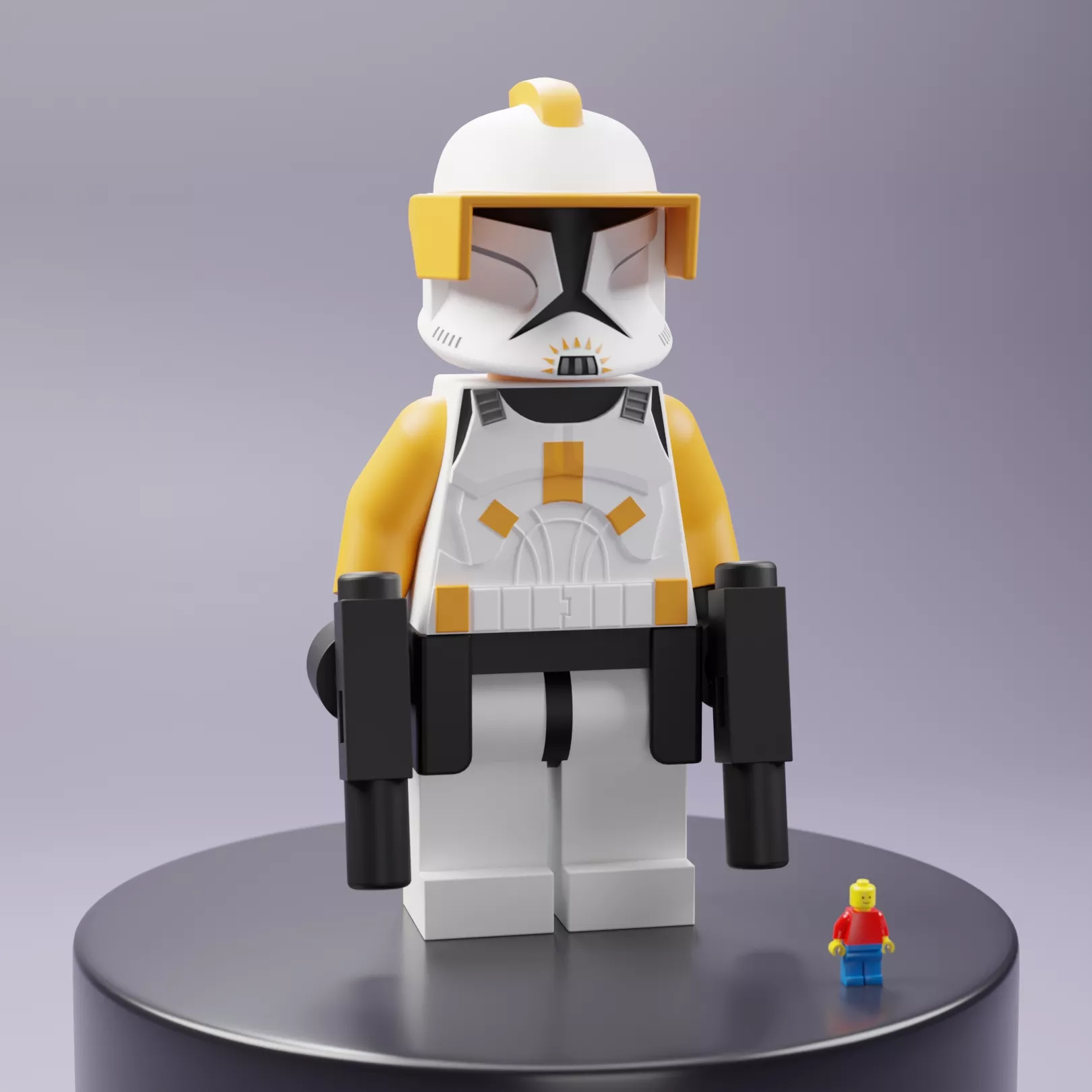 Commander Cody Lego Maxifig - Fully Articulated 3D print model
