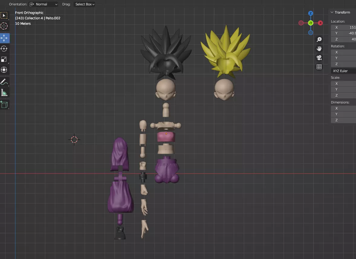 Caulifla action figure 3D print model