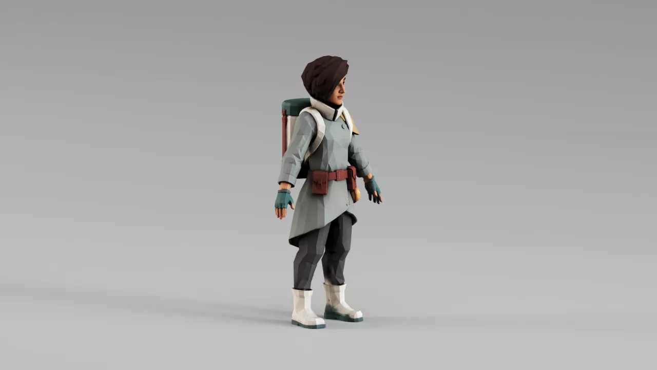 S00475 Coastal Seed Bank Keeper Character 3D model