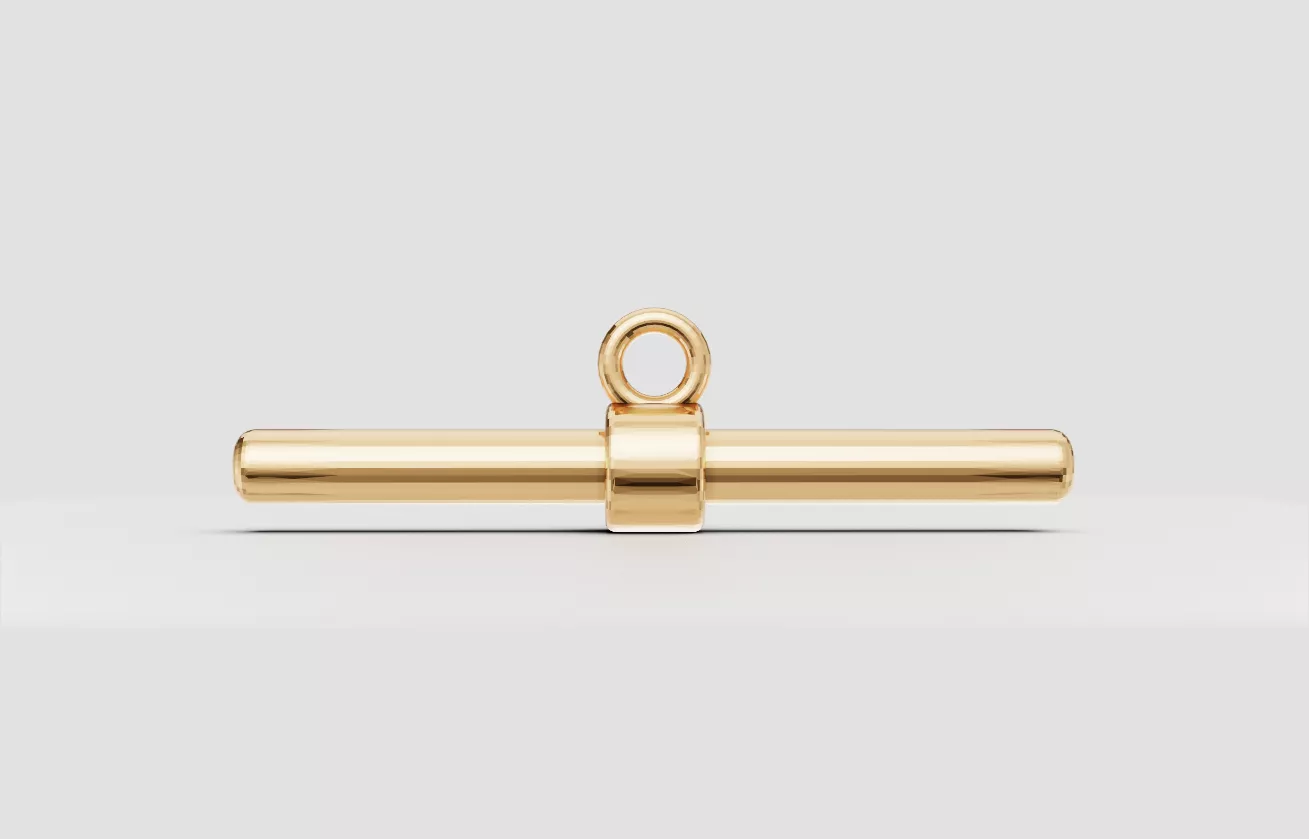 T-bar Toggle with Loop Clasp 3D print model