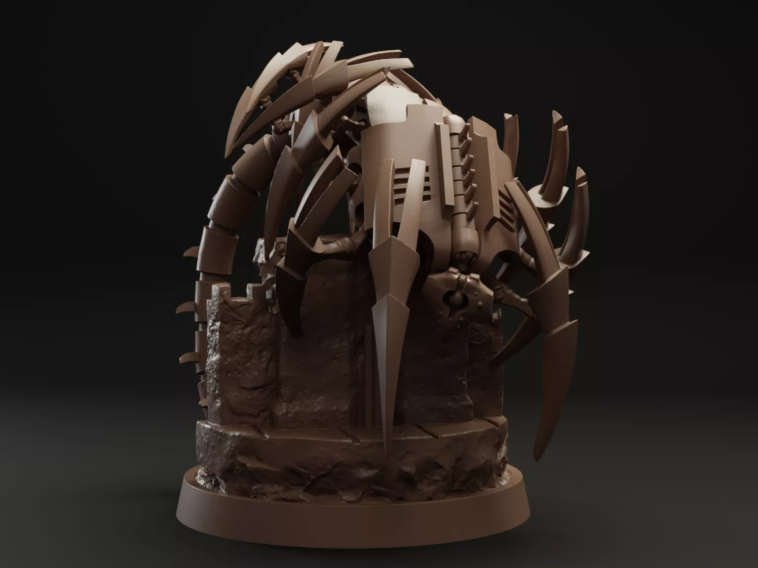 Robotic Wraith on Wall 3D print model