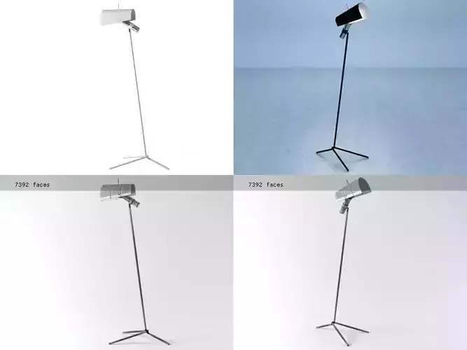 Claritas four different floor lamps