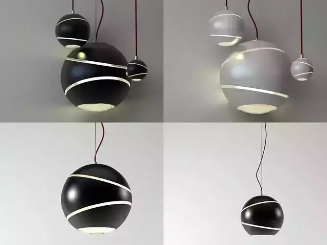 Bond pendant lamps 3D model
