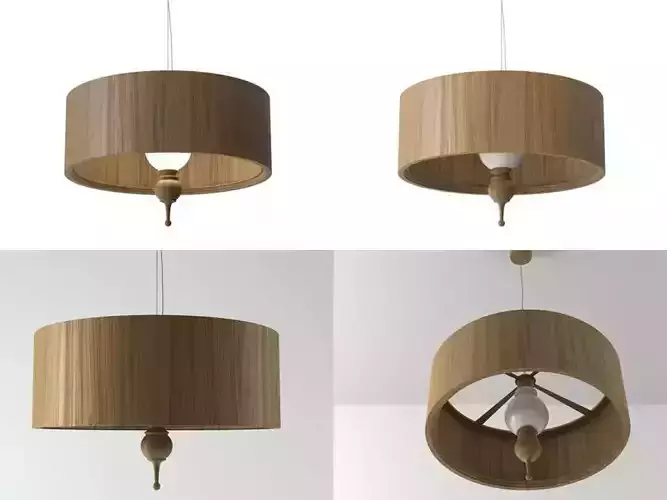 Tree suspended lamp 3D model