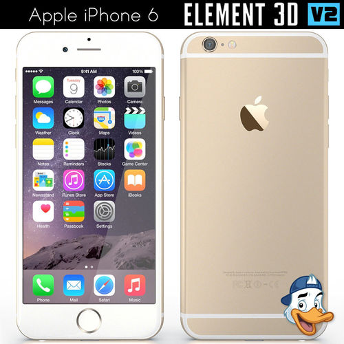 Apple iPhone 6 for Element 3D 3D model