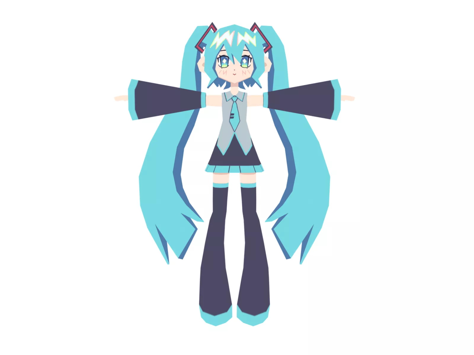 Miku 3d model Free 3D model