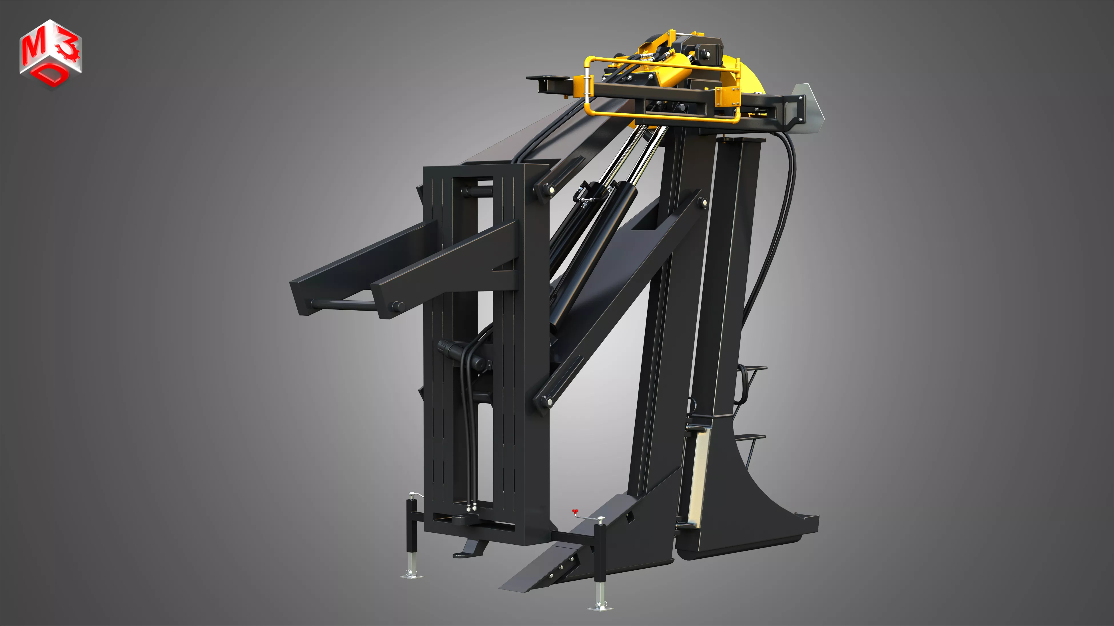 Tile Plow 712 - 7 Attachment 3D model