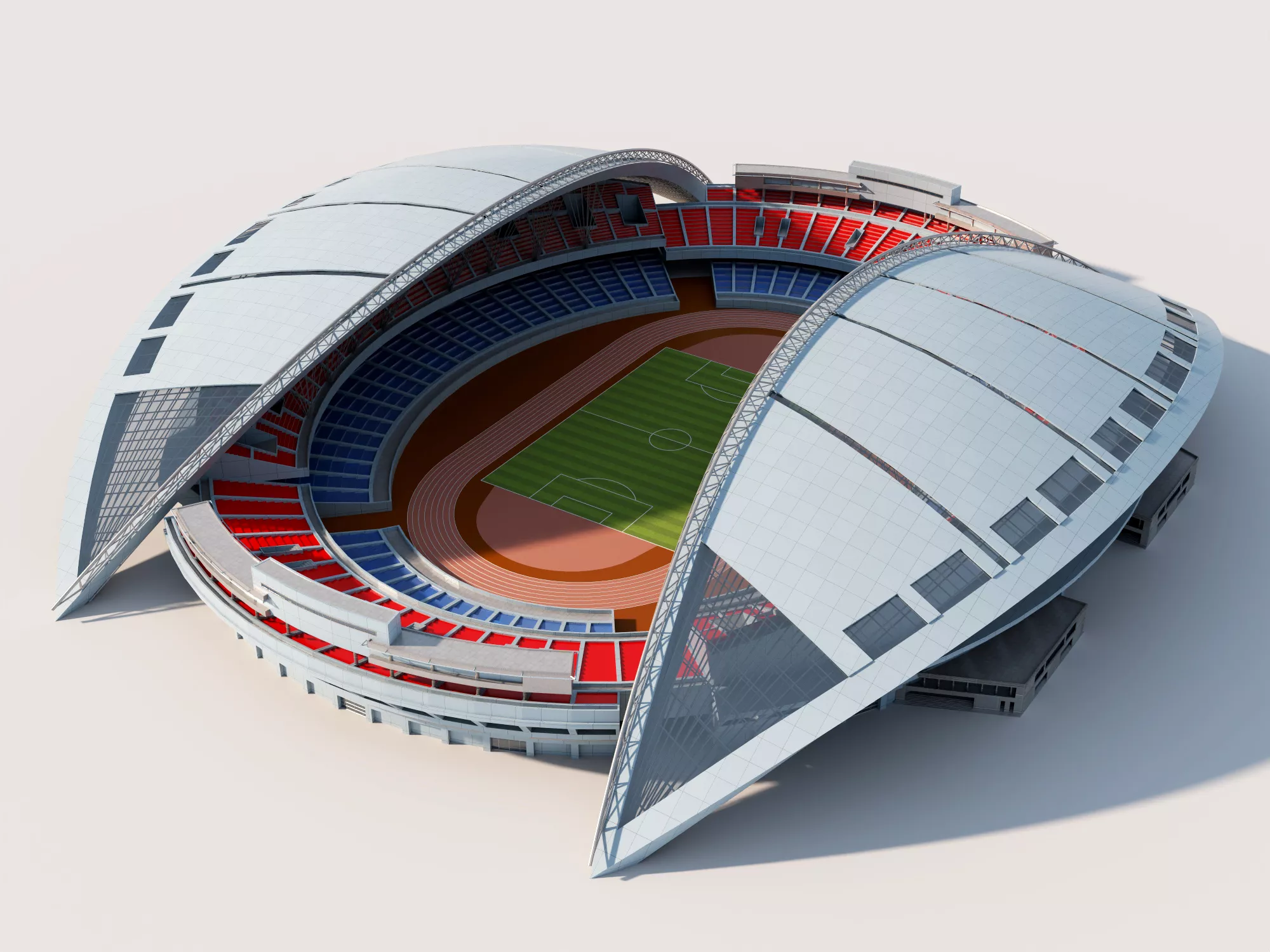 Modern Athletics Stadium 3D model