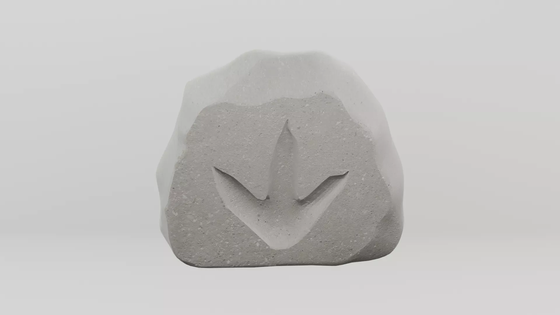 Petrified Imprint Low-poly 3D model