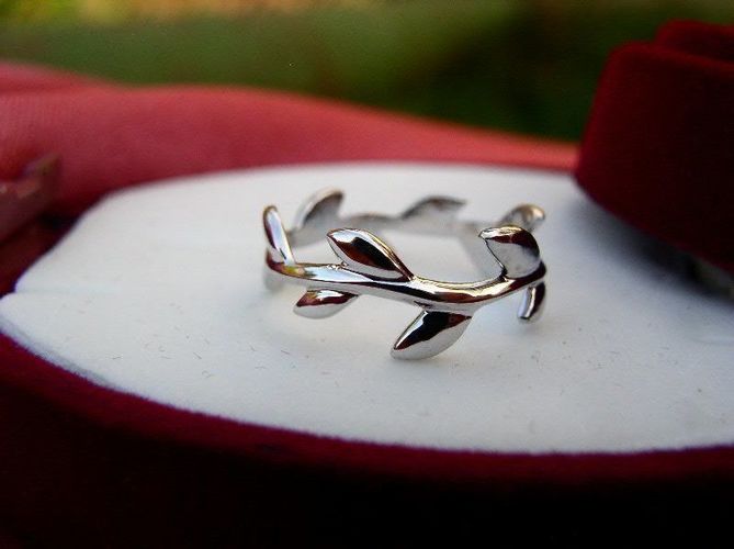 Tiffany-styles Verba-ring  willow ring 3D print model