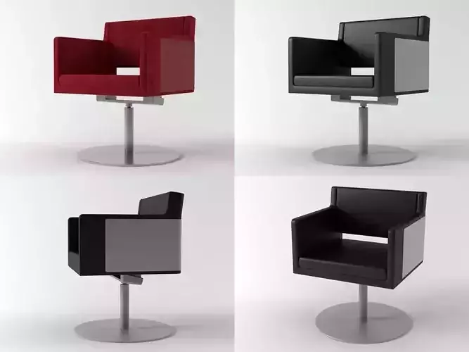 Nova four different chairs 3D model