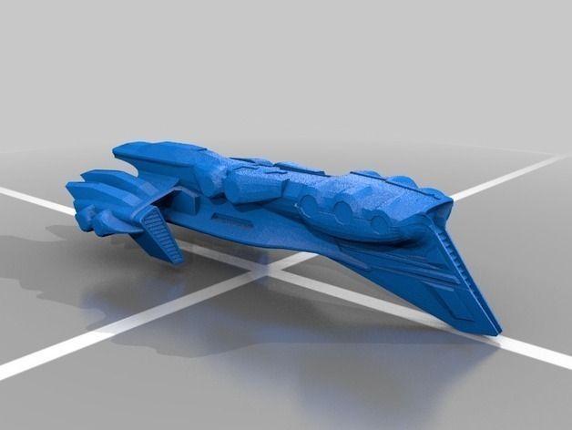 Eve Online - Gallente Battlecruiser Set Free 3D print model_2