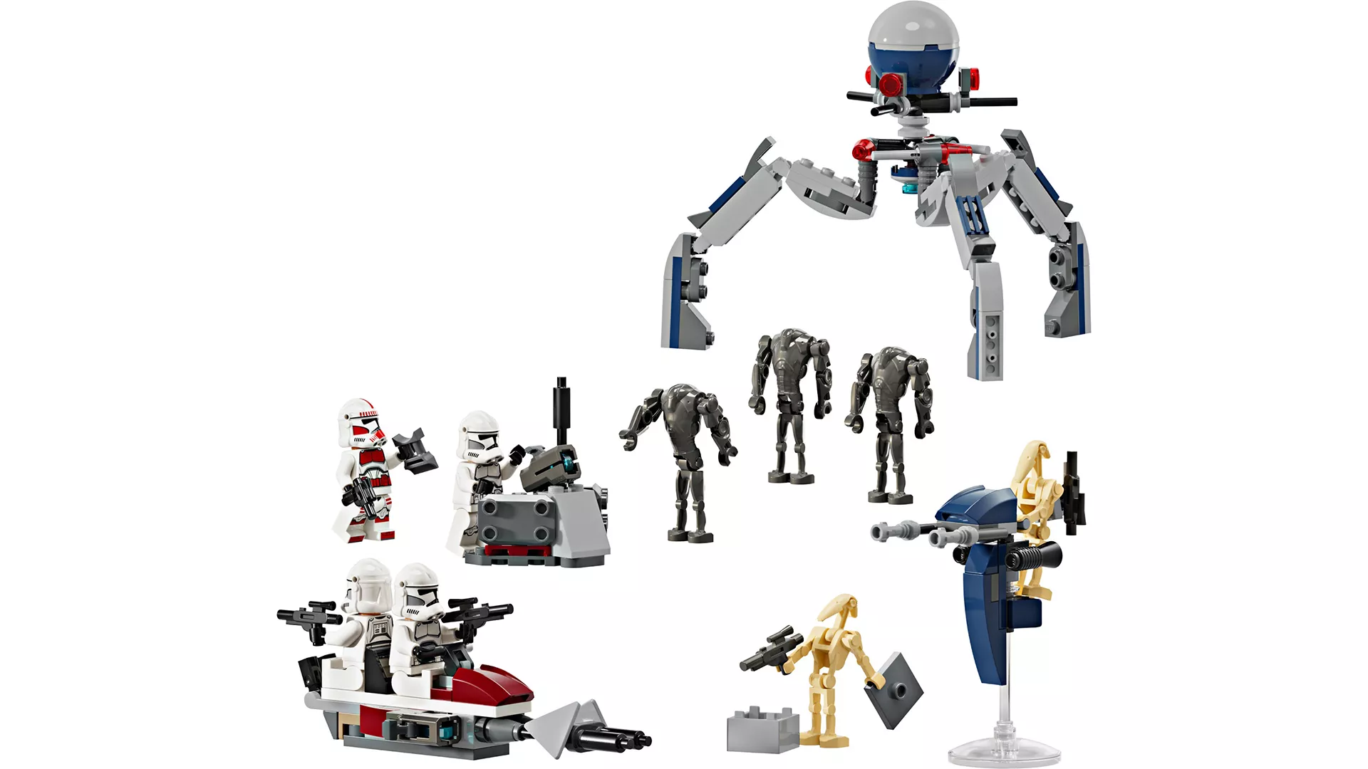 TwindBricks3D - 75372 Clone Trooper and Battle Droid Battle 3D print model
